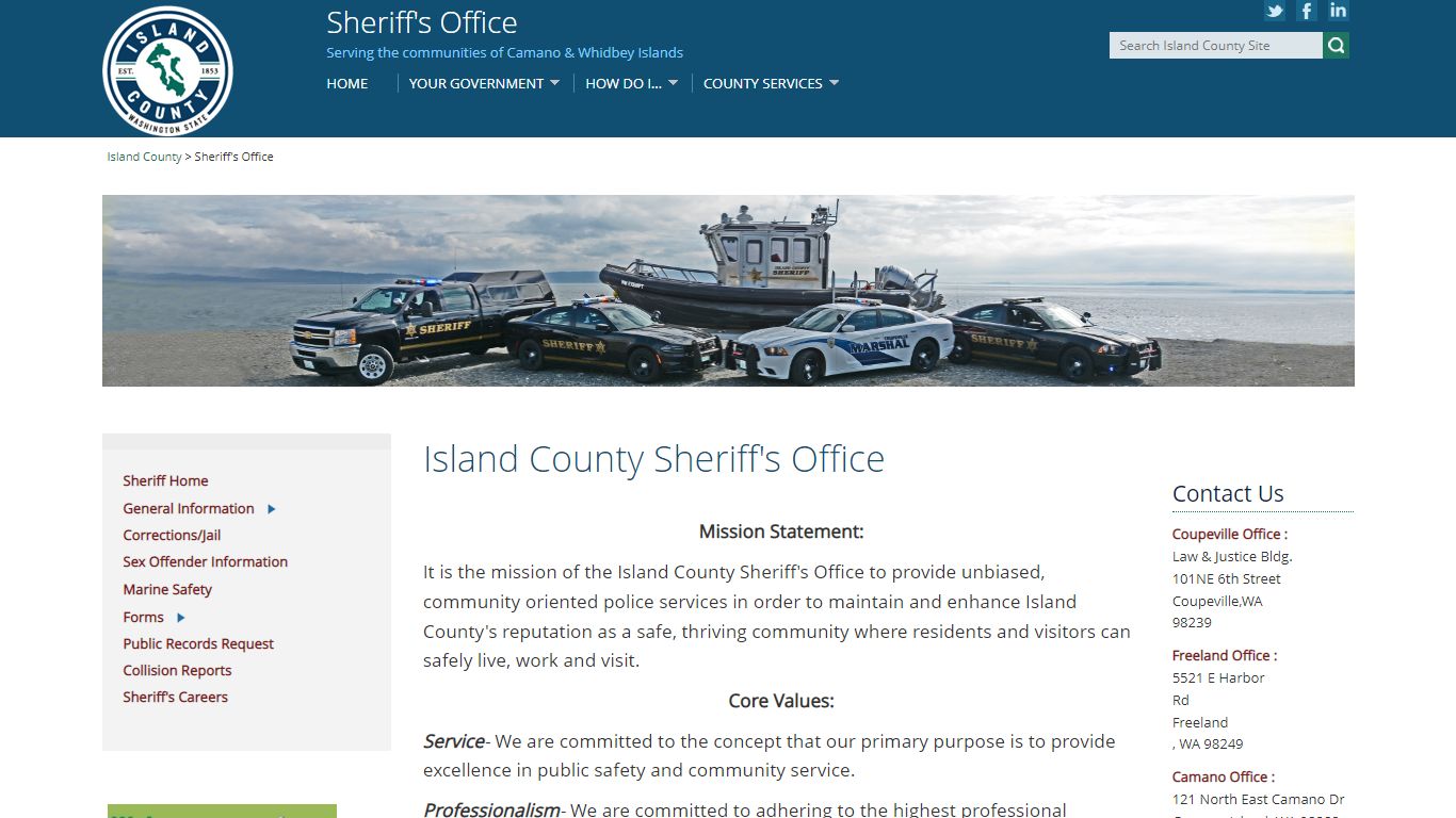 Island County Sheriff's Office - Island County, Washington