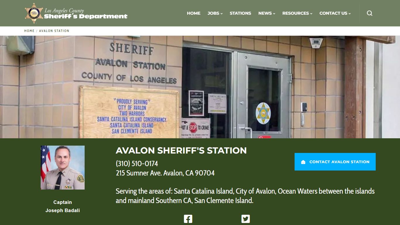Avalon Station | Los Angeles County Sheriff's Department